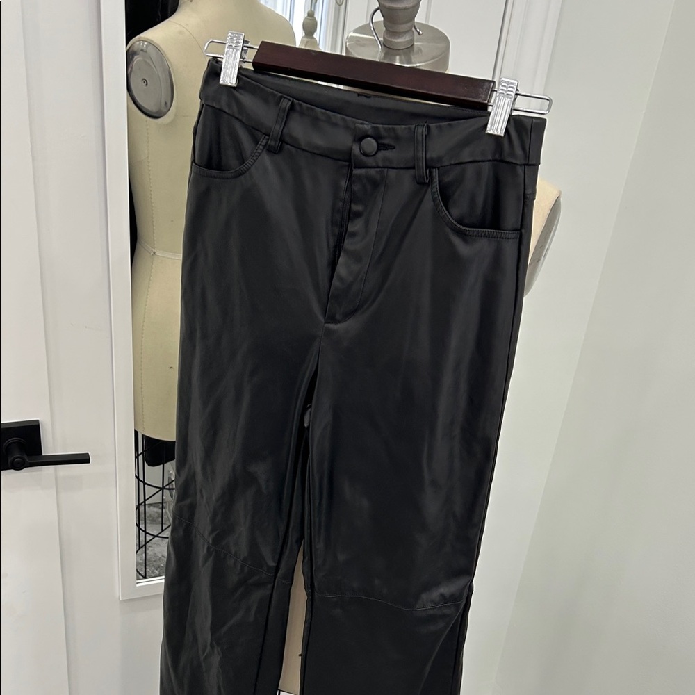 SHEIN Black Faux leather Pants
